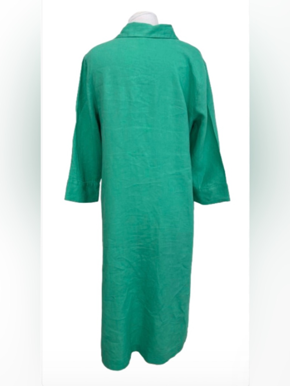 J. Jill Size M Linen Maxi Shirt Dress - Picture 4 of 5